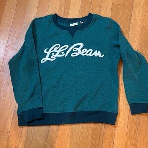 L.L. Bean women’s soccer Deep Teal Crewneck Sweatshirt